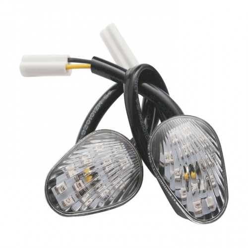 iTobest Flush Mount LED Turn Signal Light for Motorcycles - Compatible with Yamaha YZF R1 R3 R6 R6S FJ 09 FZ MT 07 09 (Clear)ATS ((Small)【Brand: iTobest】【ASIN: B0D9BJBJ9H】【UPC: 748691762394】